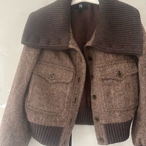 Banana Republic Brown Herringbone Jacket